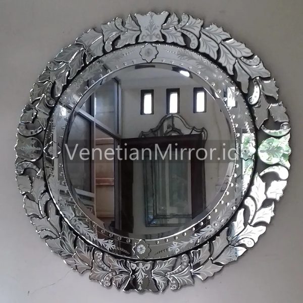 VM 080012 Venetian Mirror Round Full Crown